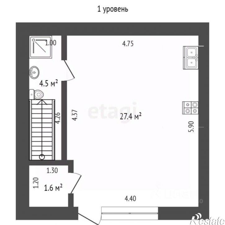 2-комн квартира Керченское шоссе, 76,  д. 76