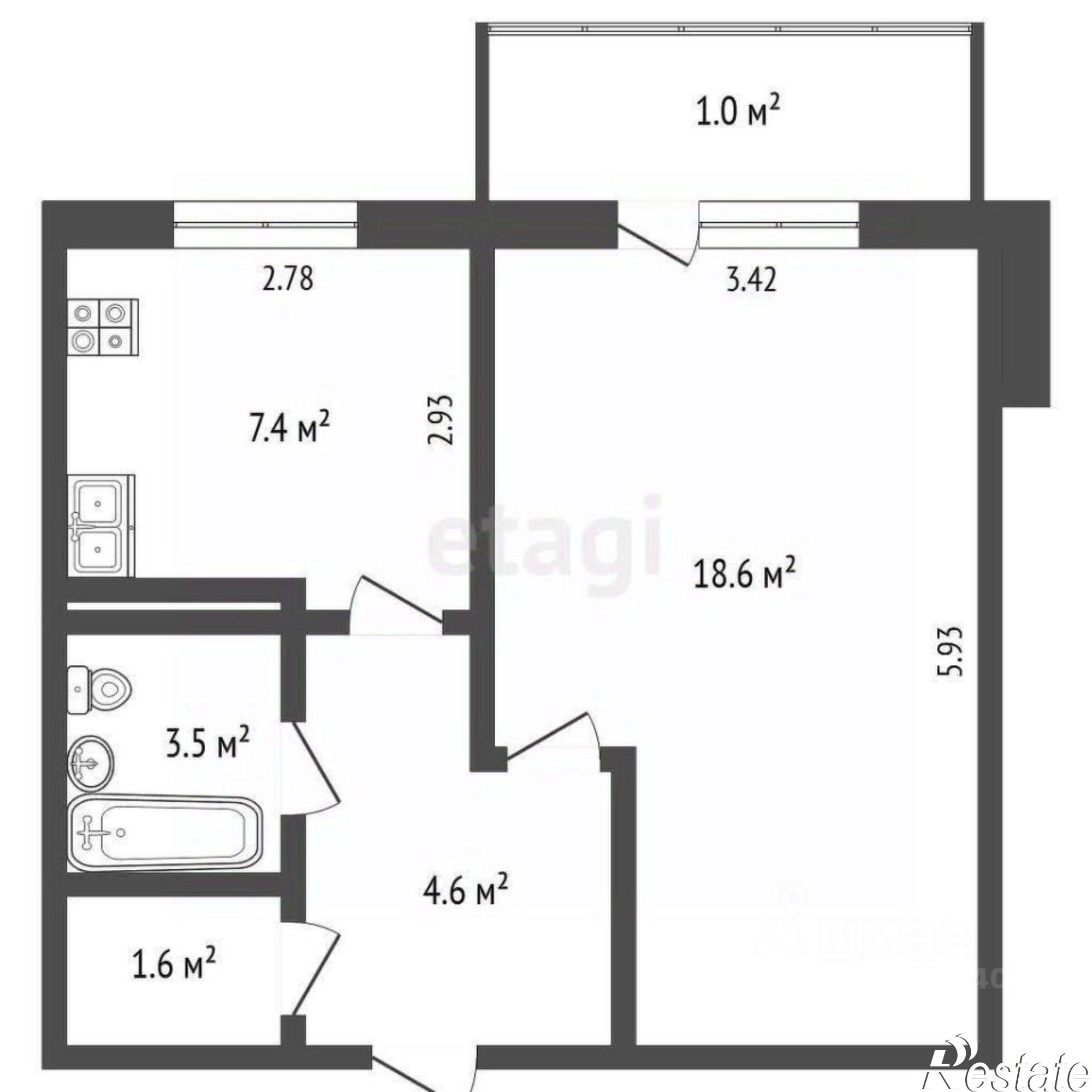Купить квартиру за 4 350 000 рублей на ул Донецкая, 2