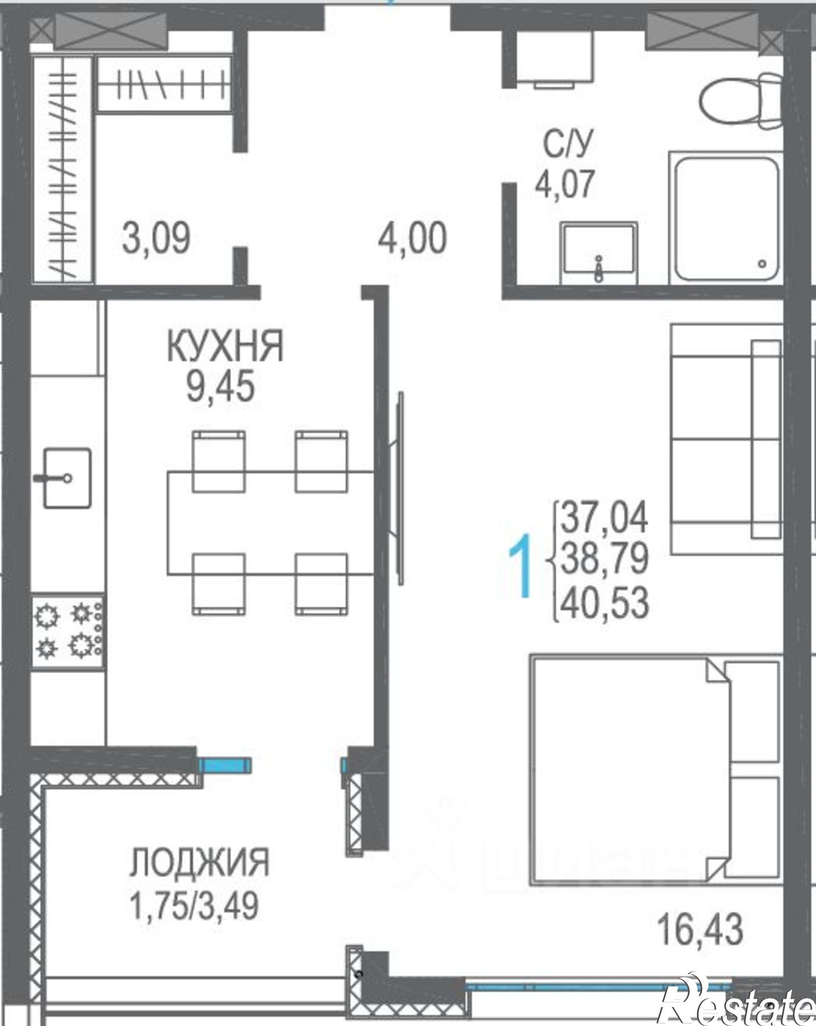 Купить квартиру за 9 848 790 рублей на Сакский район