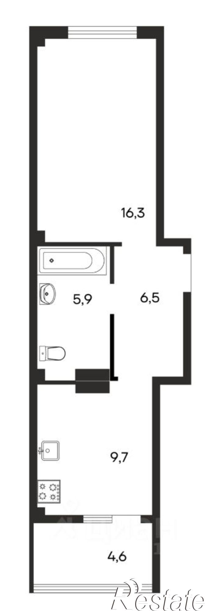 Купить квартиру за 6 558 000 рублей на улица Мира, 20