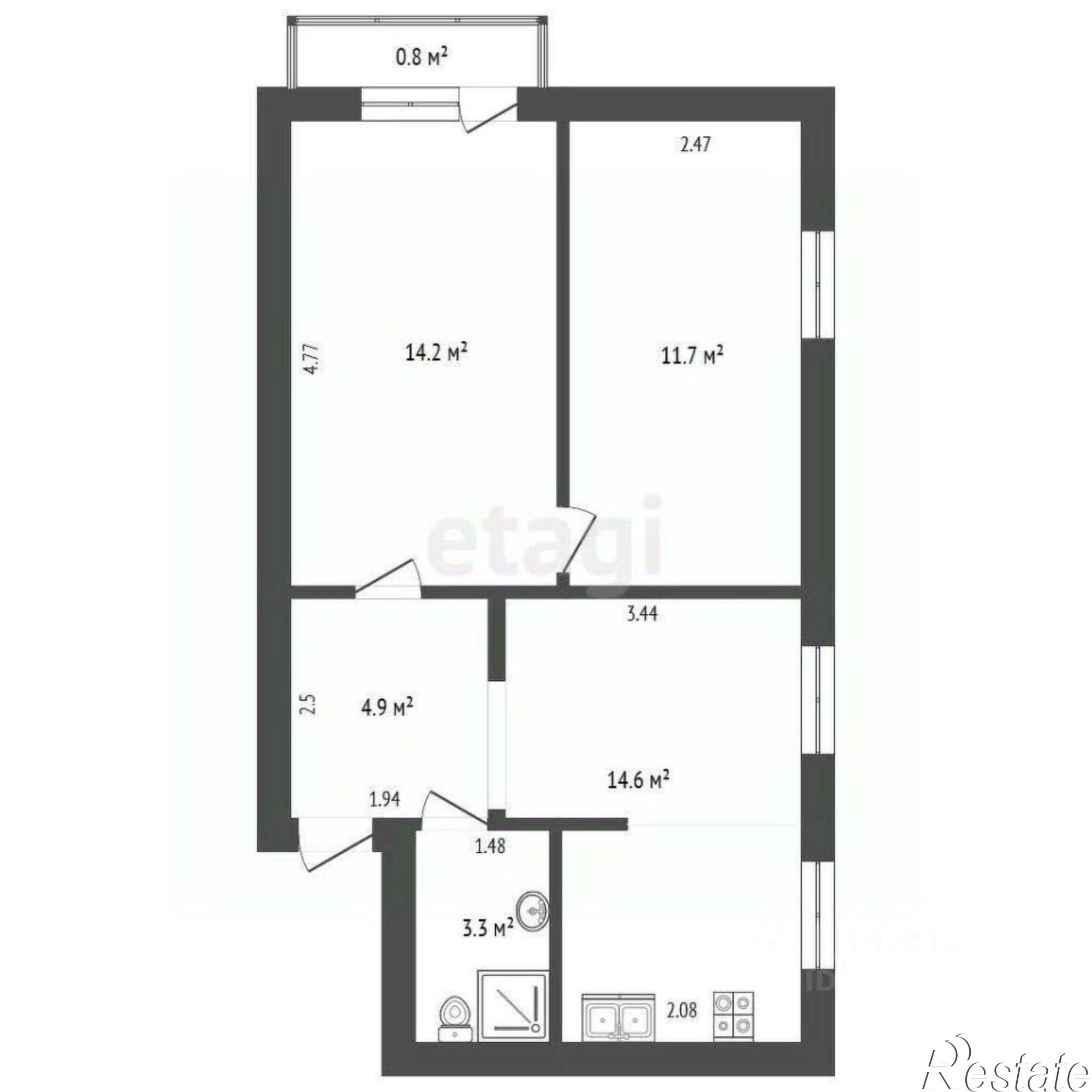 Купить квартиру за 7 600 000 рублей на улица Ленина, 36А