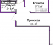 3-комн, 81 кв м, этаж 5/9 ул Батурина, 107а