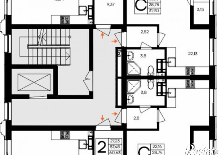 1-комн квартира в новом доме ул Котляревского, 9,  д. 9