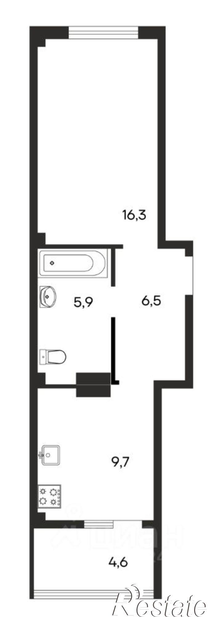 Купить квартиру за 6 448 400 рублей на улица Мира, 20
