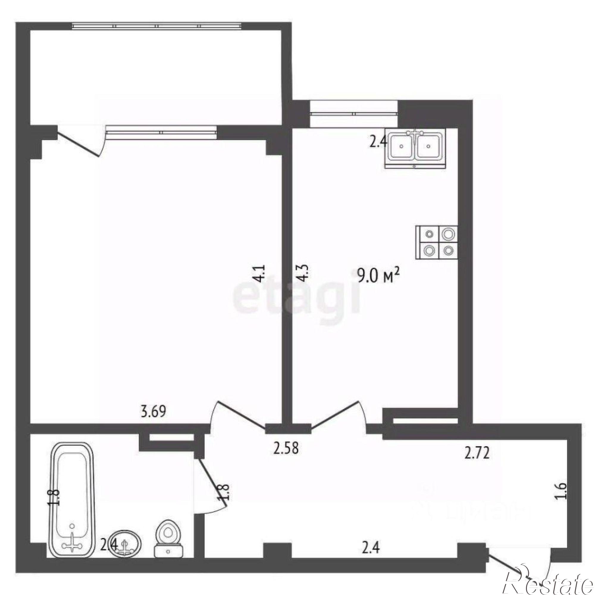 Купить квартиру за 8 000 000 рублей на Флагманская улица, 11Б