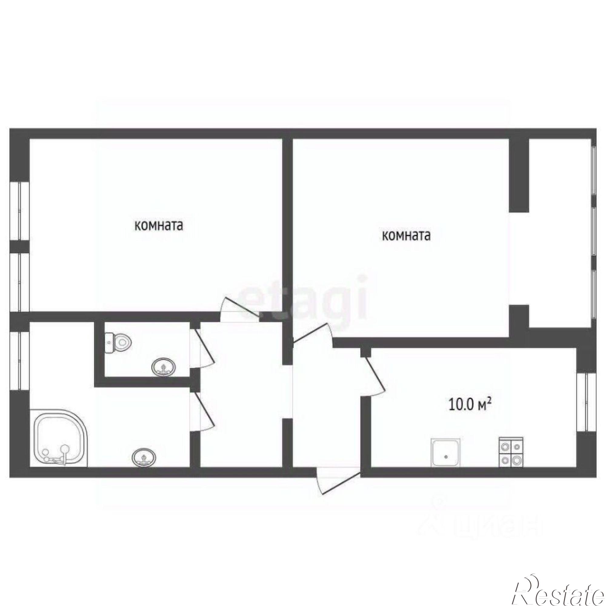 Купить квартиру за 10 900 000 рублей на улица Братьев Манганари, 26 к1