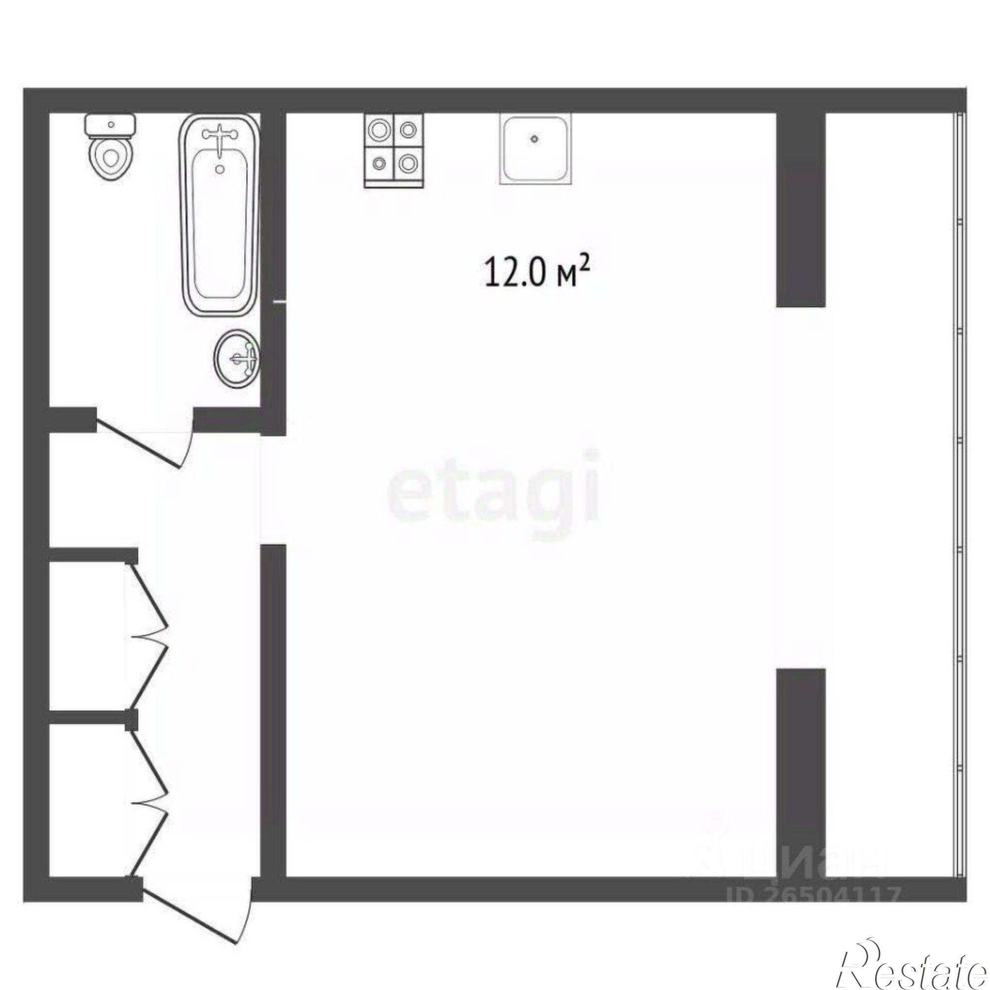 Купить квартиру за 11 500 000 рублей на ул Вакуленчука, 26а