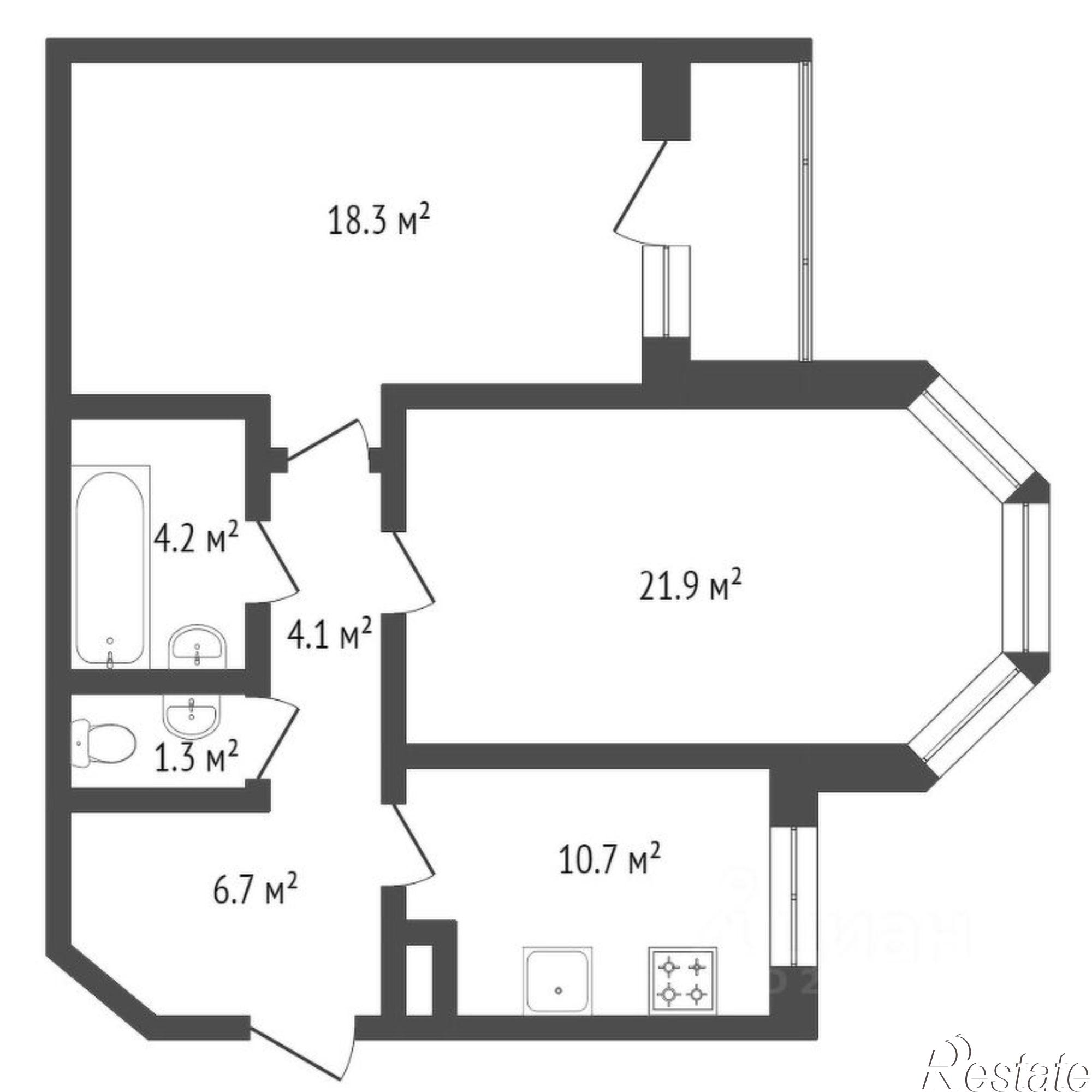 Купить квартиру за 19 250 000 рублей на ул Маячная, 16
