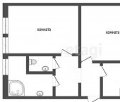 2-комн, 60кв м, этаж 6/10 Севастополь, улица Братьев Манганари, 26к1
