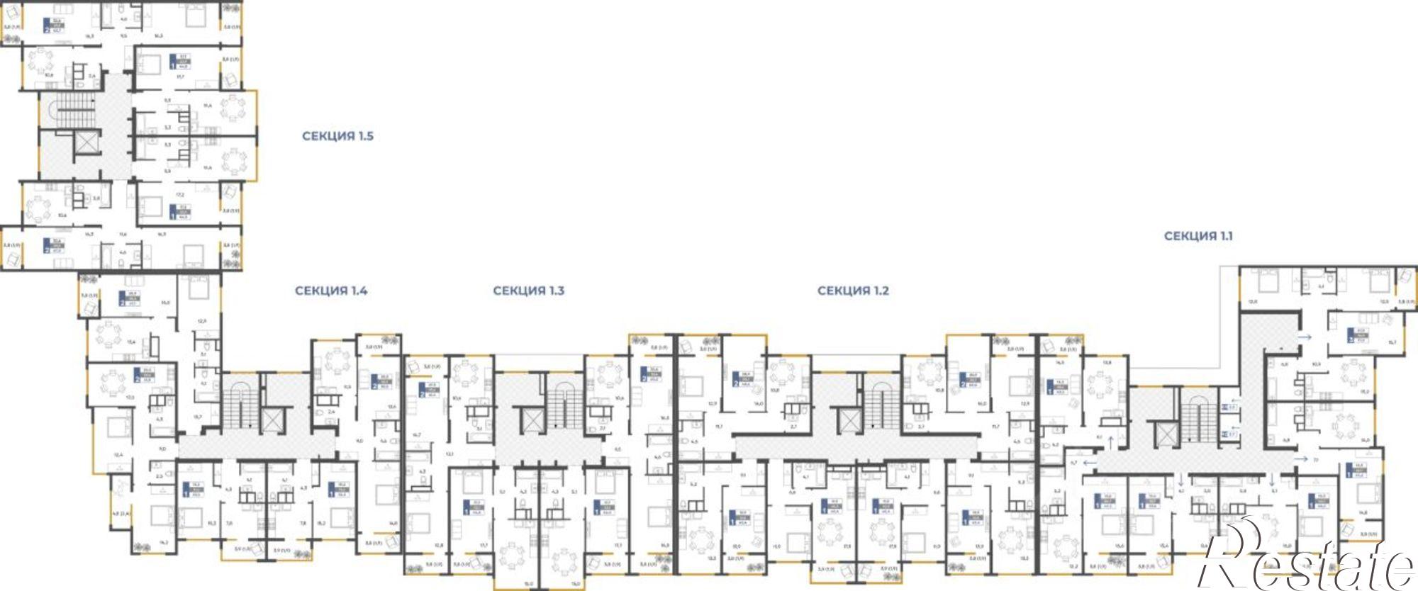 Купить квартиру за 5 627 700 рублей на ул Дачная, 103В