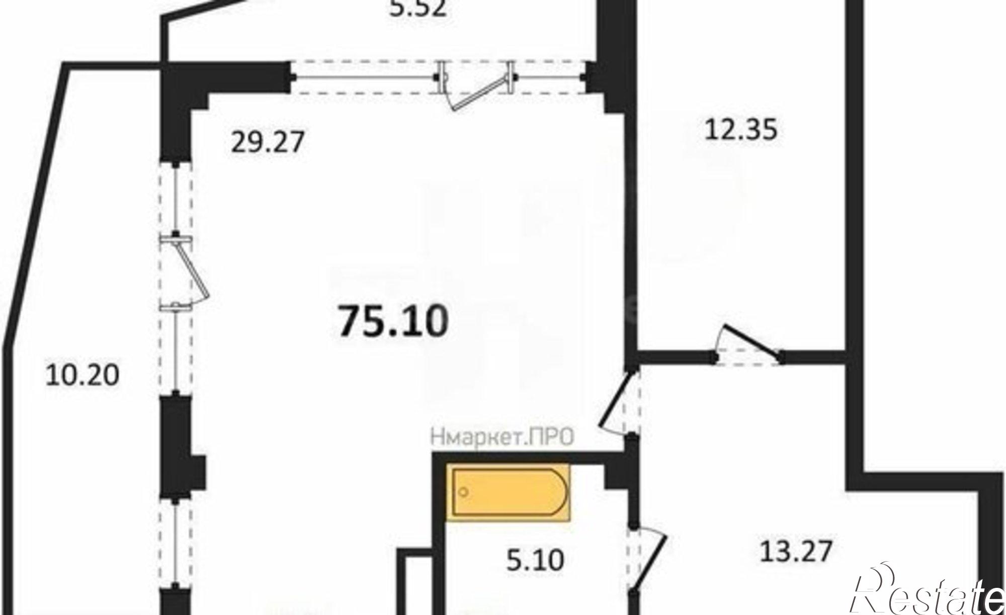 Купить квартиру за 23 810 000 рублей на улица Лётчиков, 10