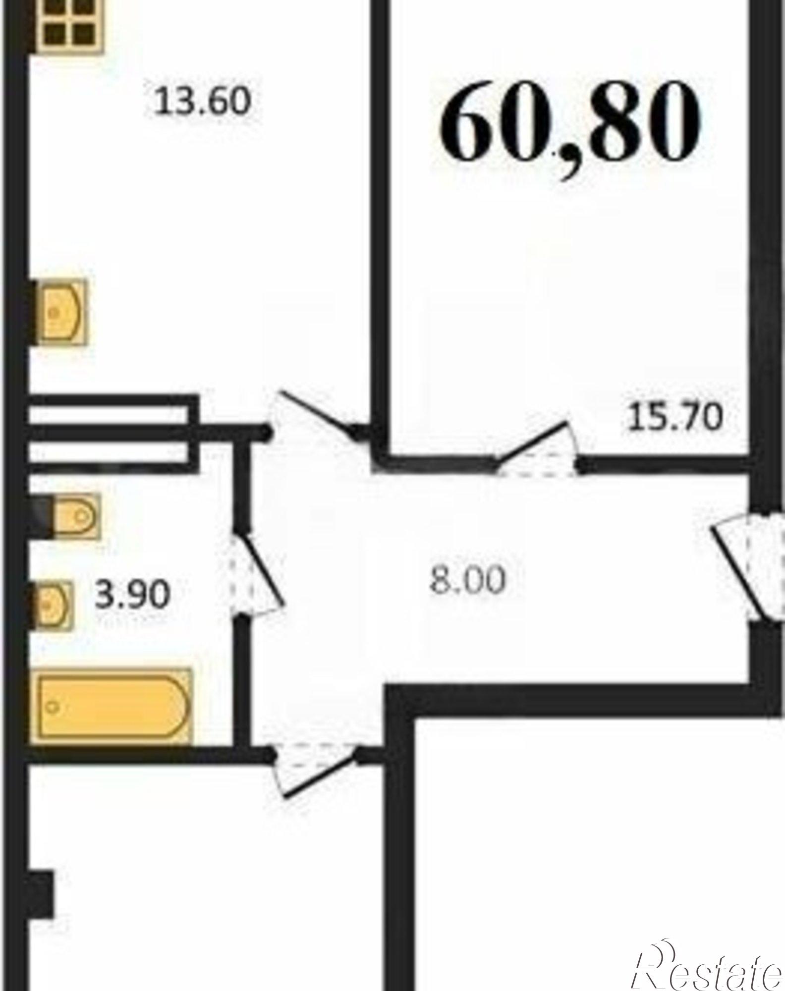 Купить квартиру за 12 160 000 рублей на улица Токарева, 18Д к2