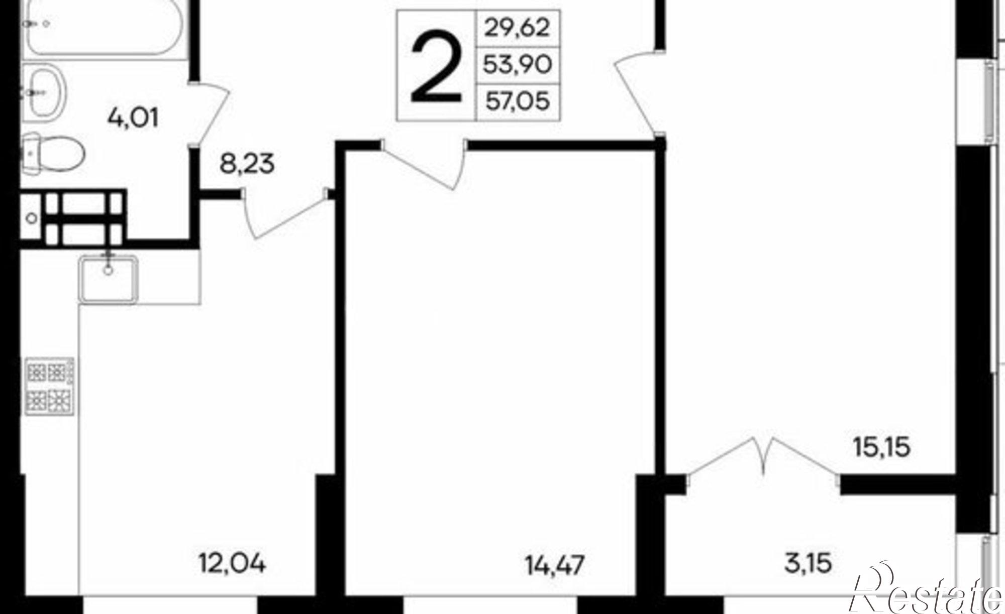 Купить квартиру за 11 980 500 рублей на ул Котляревского, 9