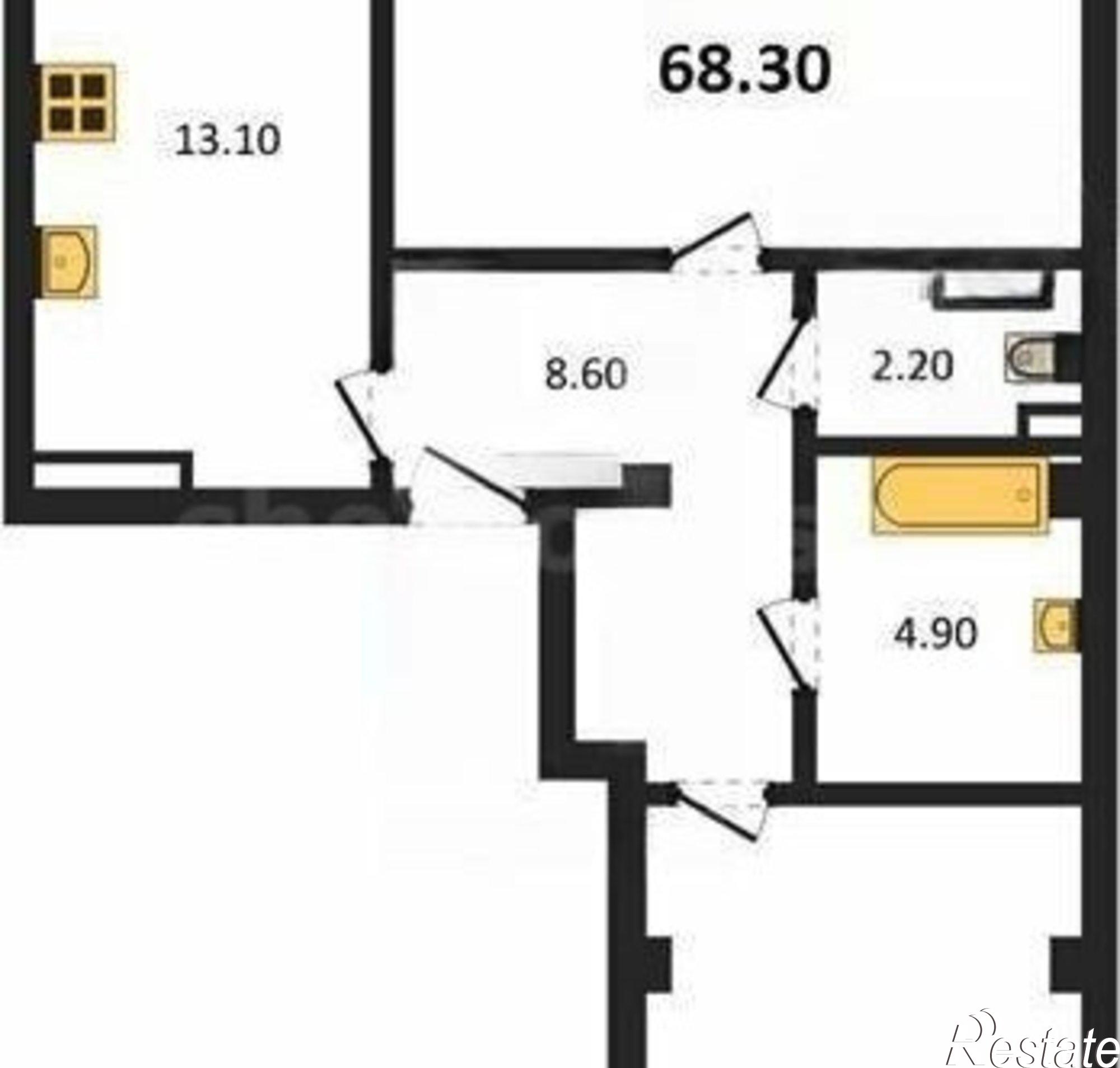 Купить квартиру за 13 660 000 рублей на улица Токарева, 18Д к2