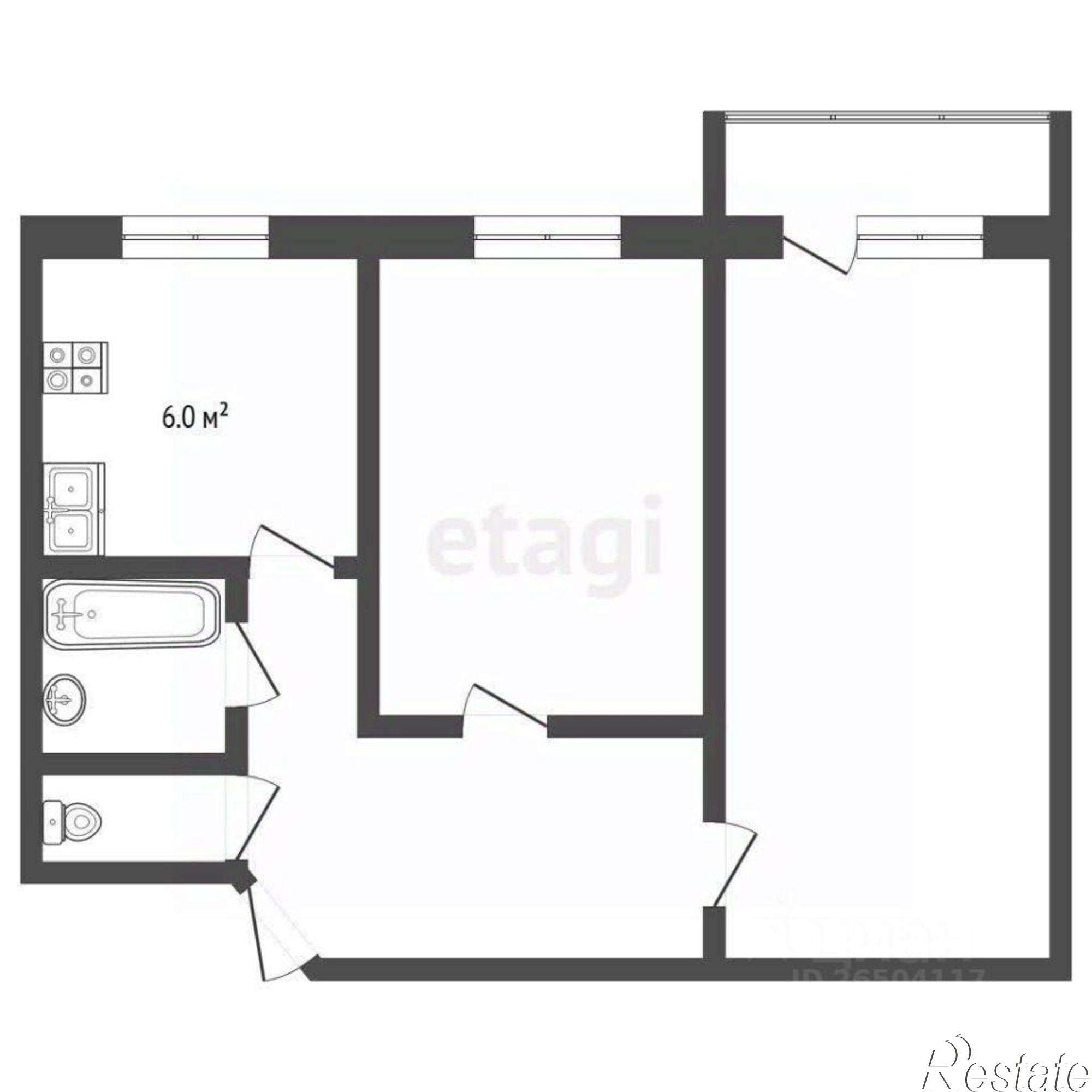 Купить квартиру за 7 250 000 рублей на ул Репина, 28