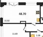 2-комн, 49 кв м, этаж 5/5 улица Челнокова, 17 к1