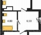 1-комн, 44 кв м, этаж 5/8 проспект Октябрьской Революции, 14