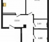 2-комн, 75кв м, этаж 9/9 улица Степаняна, 9А