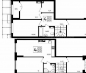 4-комн, 118 кв м, этаж 1/9 ул Котляревского, 9