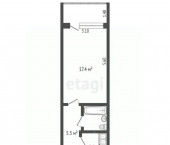 1-комн, 30кв м, этаж 5/5 ул Ялтинская, 11