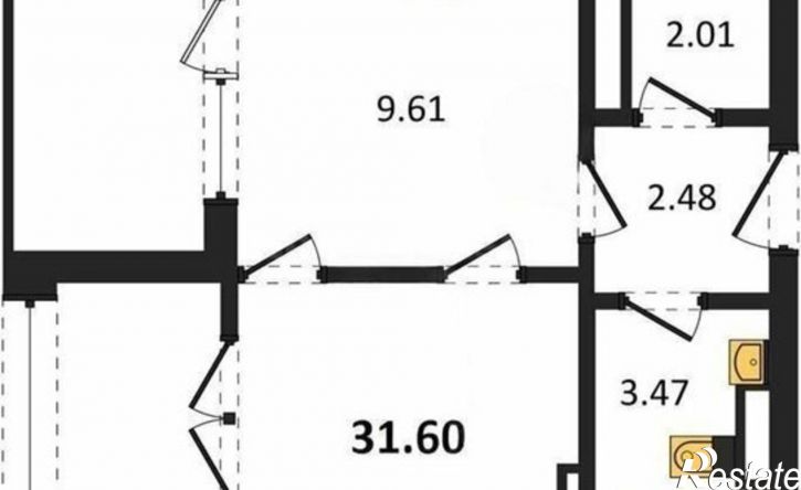 1-комн квартира в новом доме ул Челнокова, 17 1,  д. 17 1,  к. 1
