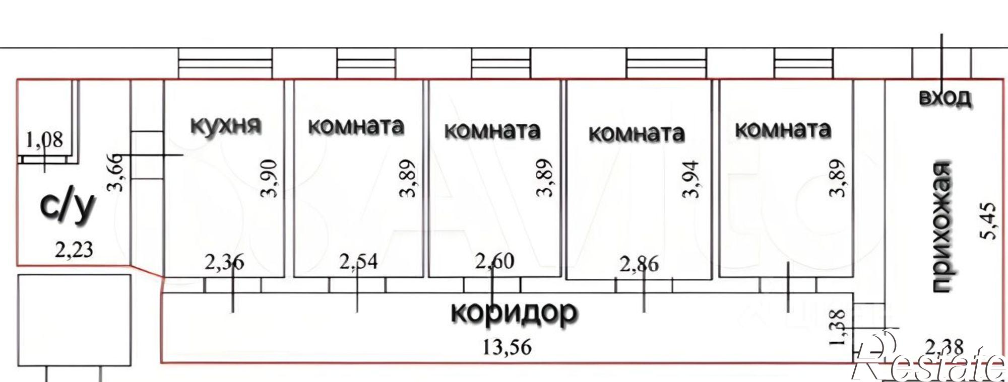 Купить квартиру за 10 450 000 рублей на улица Сурикова Василия, 10