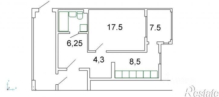 1-комн квартира Западная улица, 24,  д. 24
