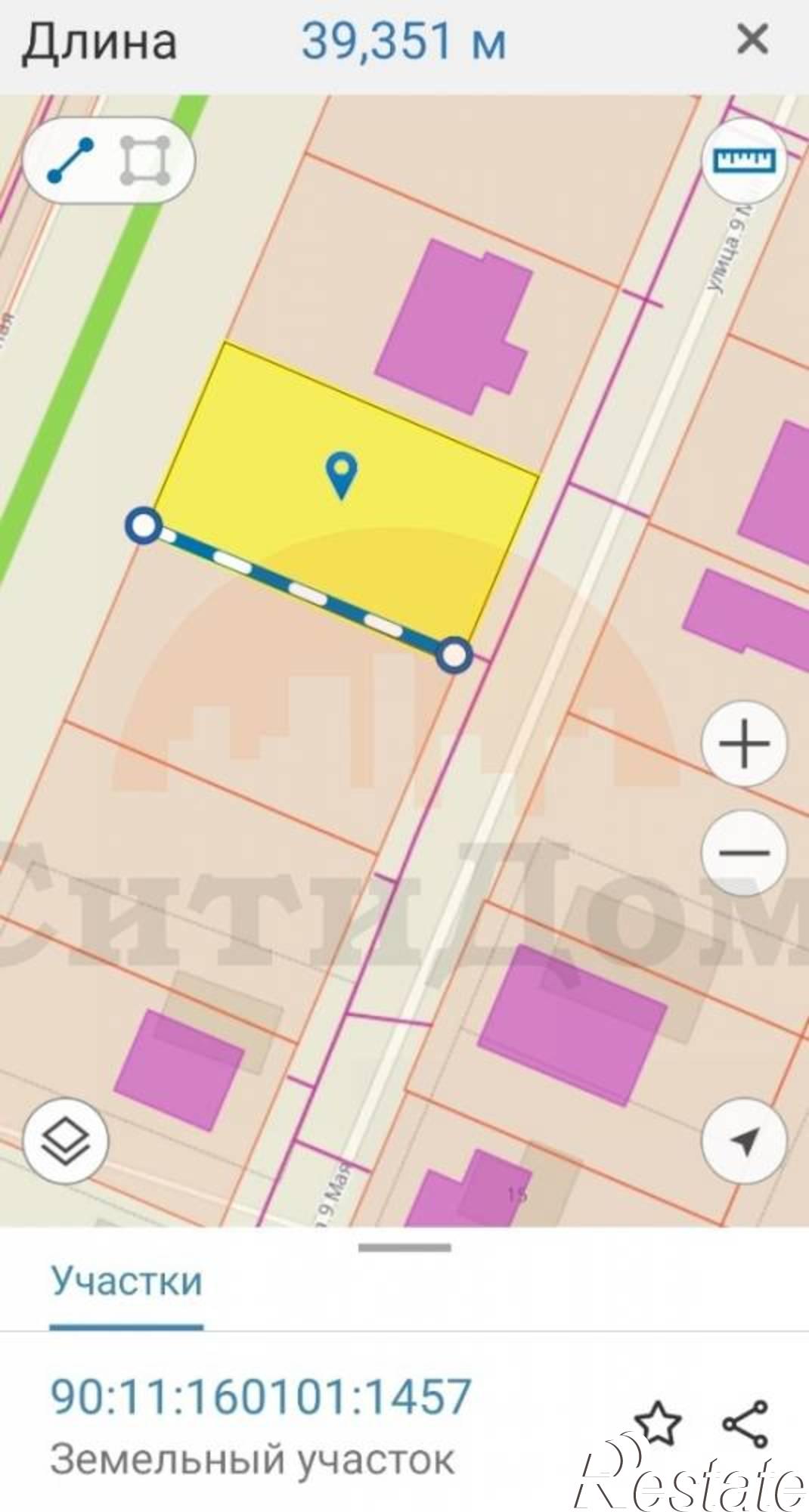 Купить землю, земельный участок за 6 000 000 рублей на 9-го Мая ул.