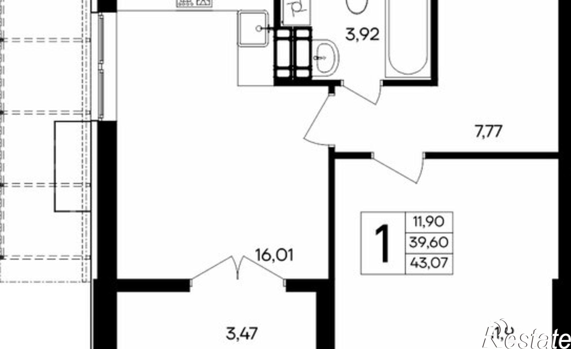 Купить квартиру за 9 260 050 рублей на ул Коцюбинского, 16