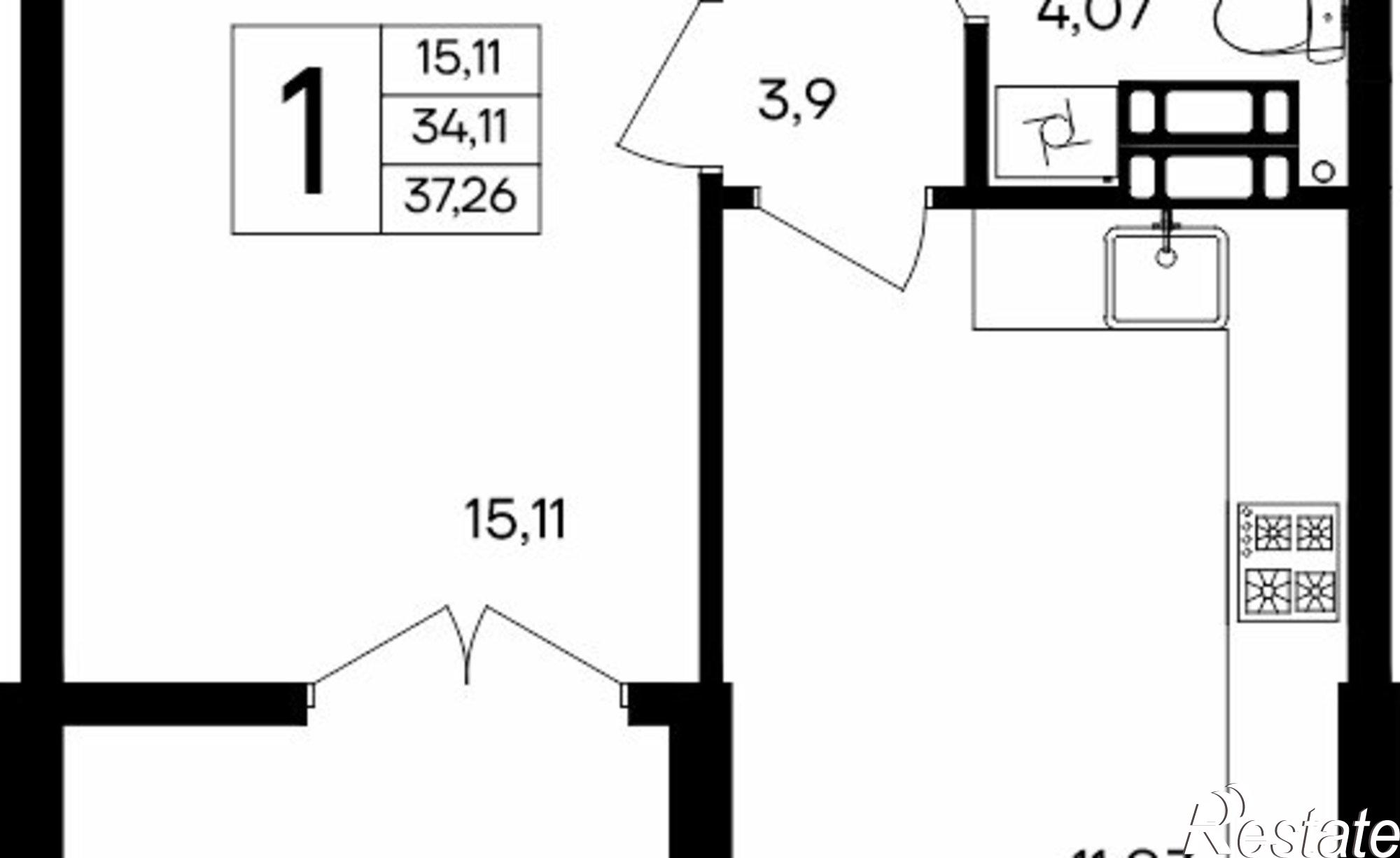 Купить квартиру за 8 197 200 рублей на ул Коцюбинского, 16