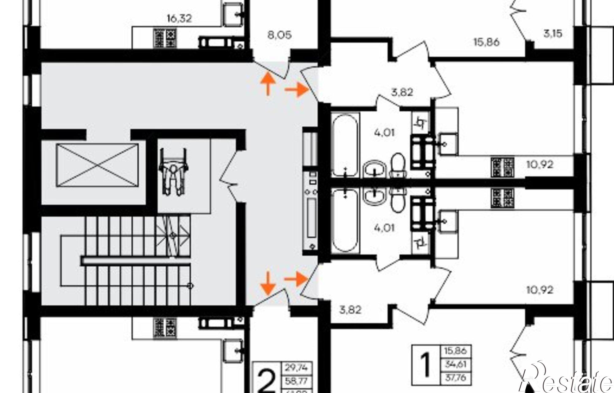 Купить квартиру за 8 307 200 рублей на улица Котляревского, 10