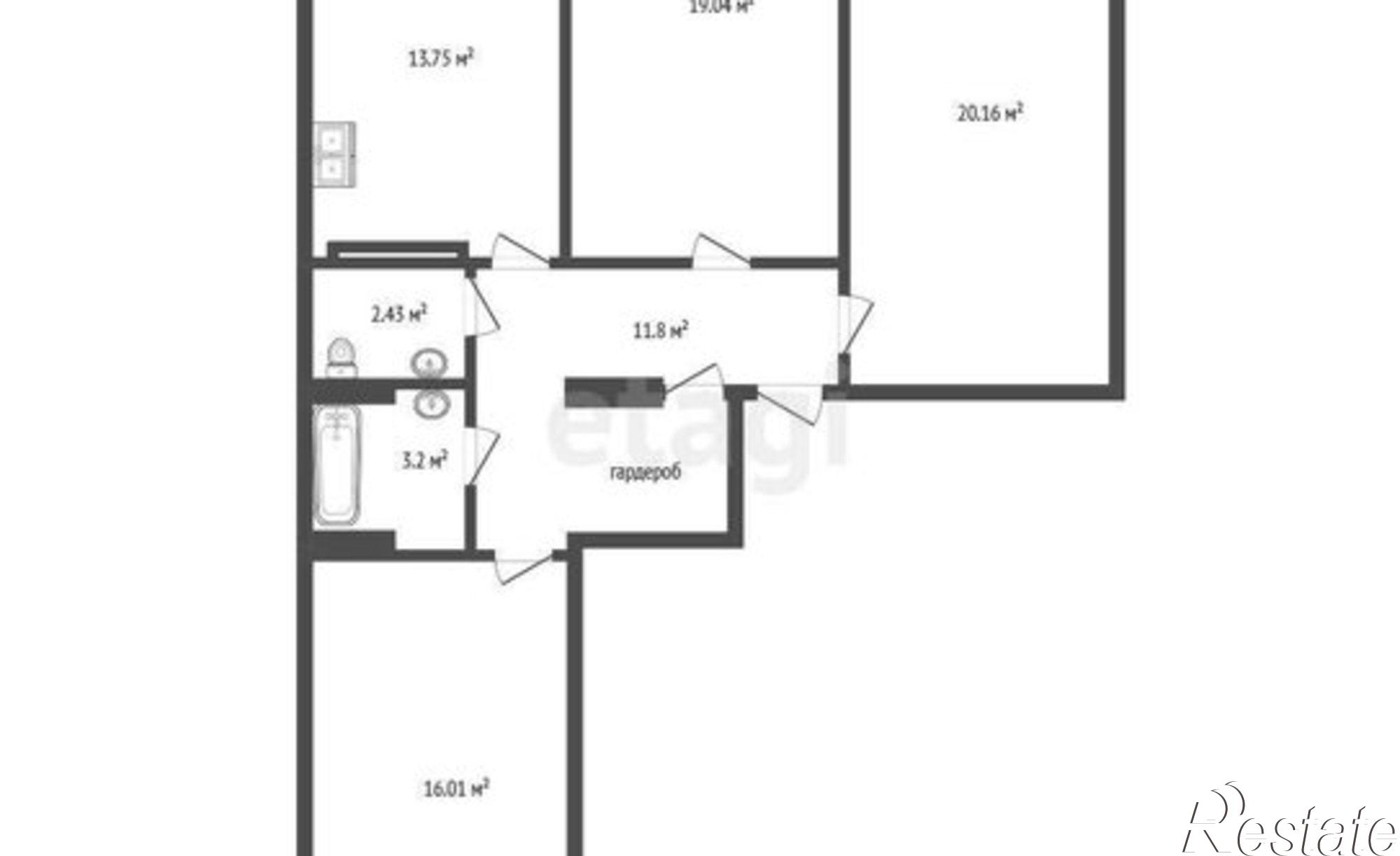 Купить квартиру за 20 000 000 рублей на улица Челнокова, 17 к1