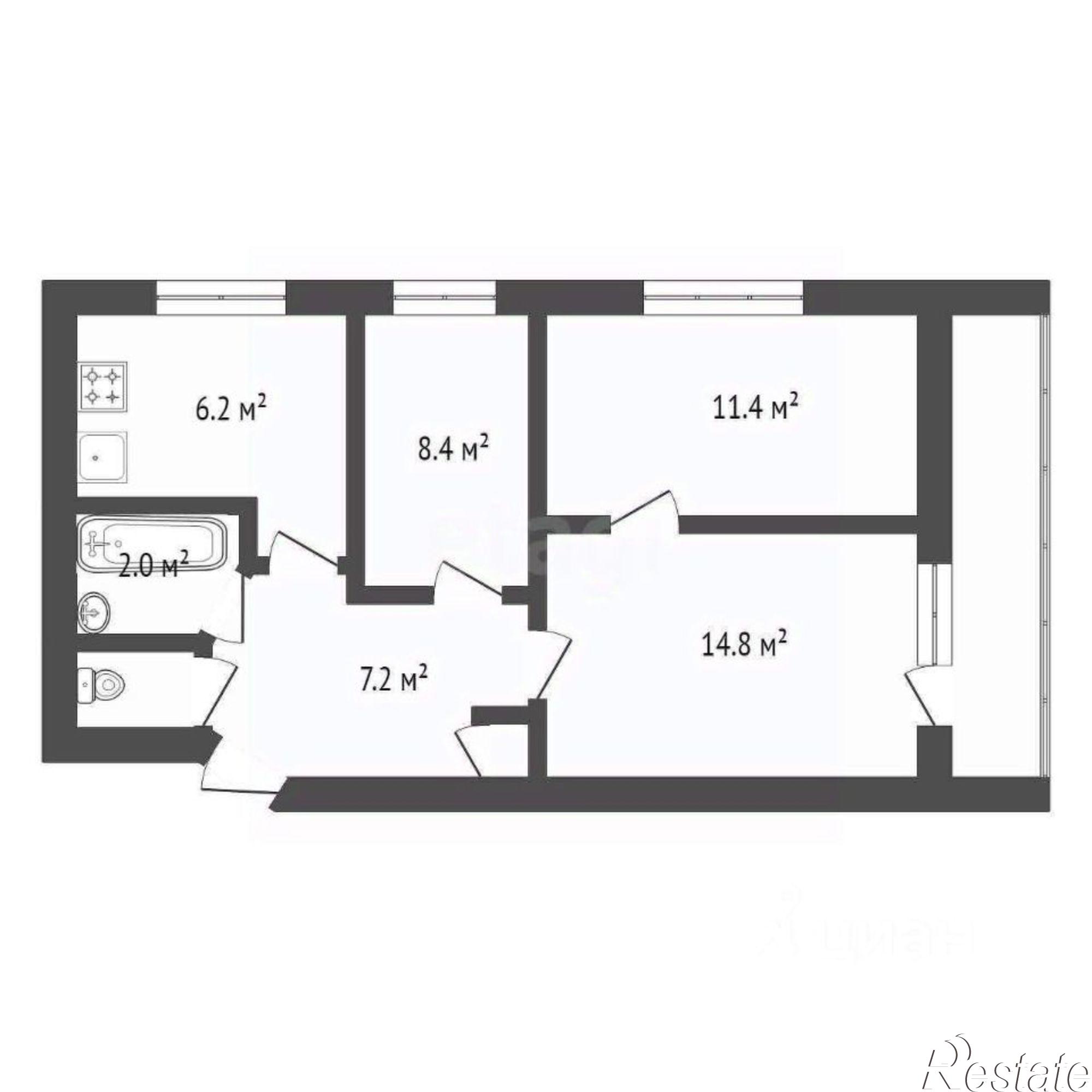Купить квартиру за 9 500 000 рублей на пр-кт Победы, 45