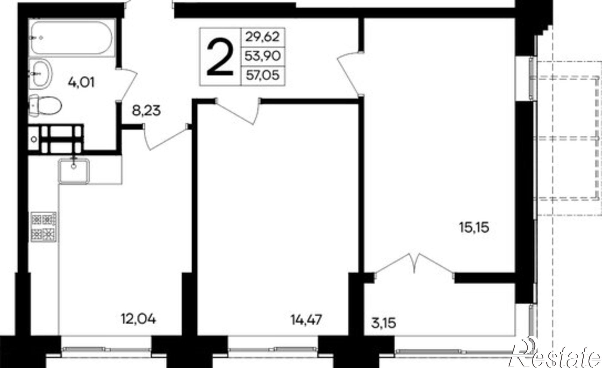 Купить квартиру за 11 980 500 рублей на Севастополь, Балаклавский муниципальный округ, ЖК Семисчастье