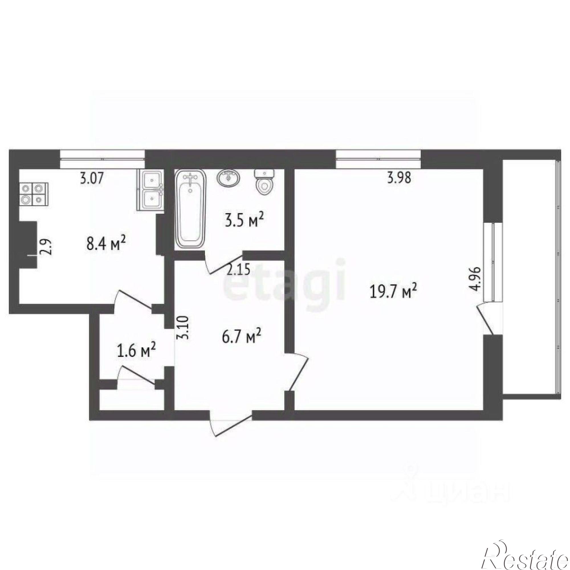 Купить квартиру за 9 200 000 рублей на пр-кт Генерала Острякова, 121
