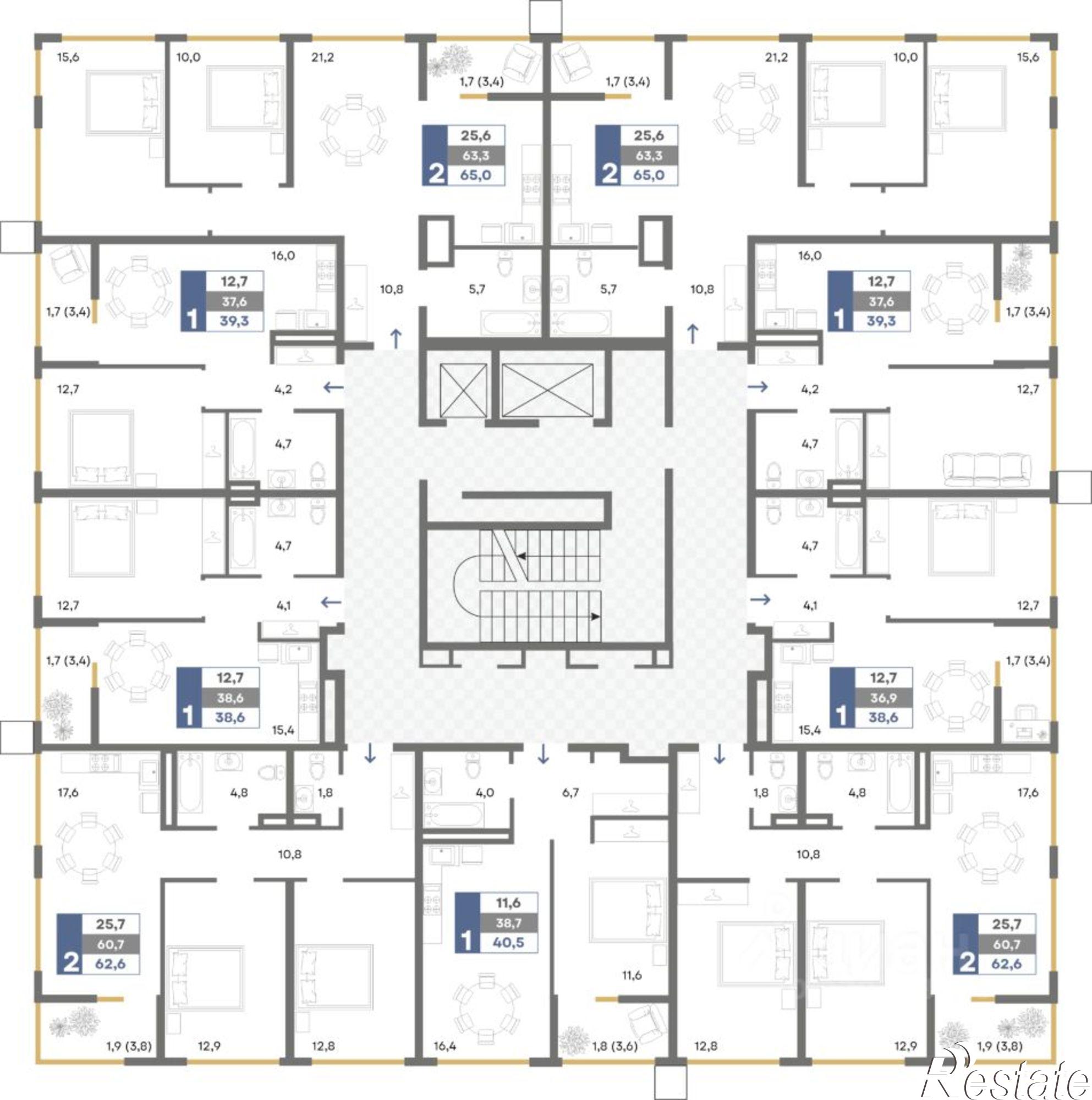 Купить квартиру за 8 826 600 рублей на городской округ Симферополь