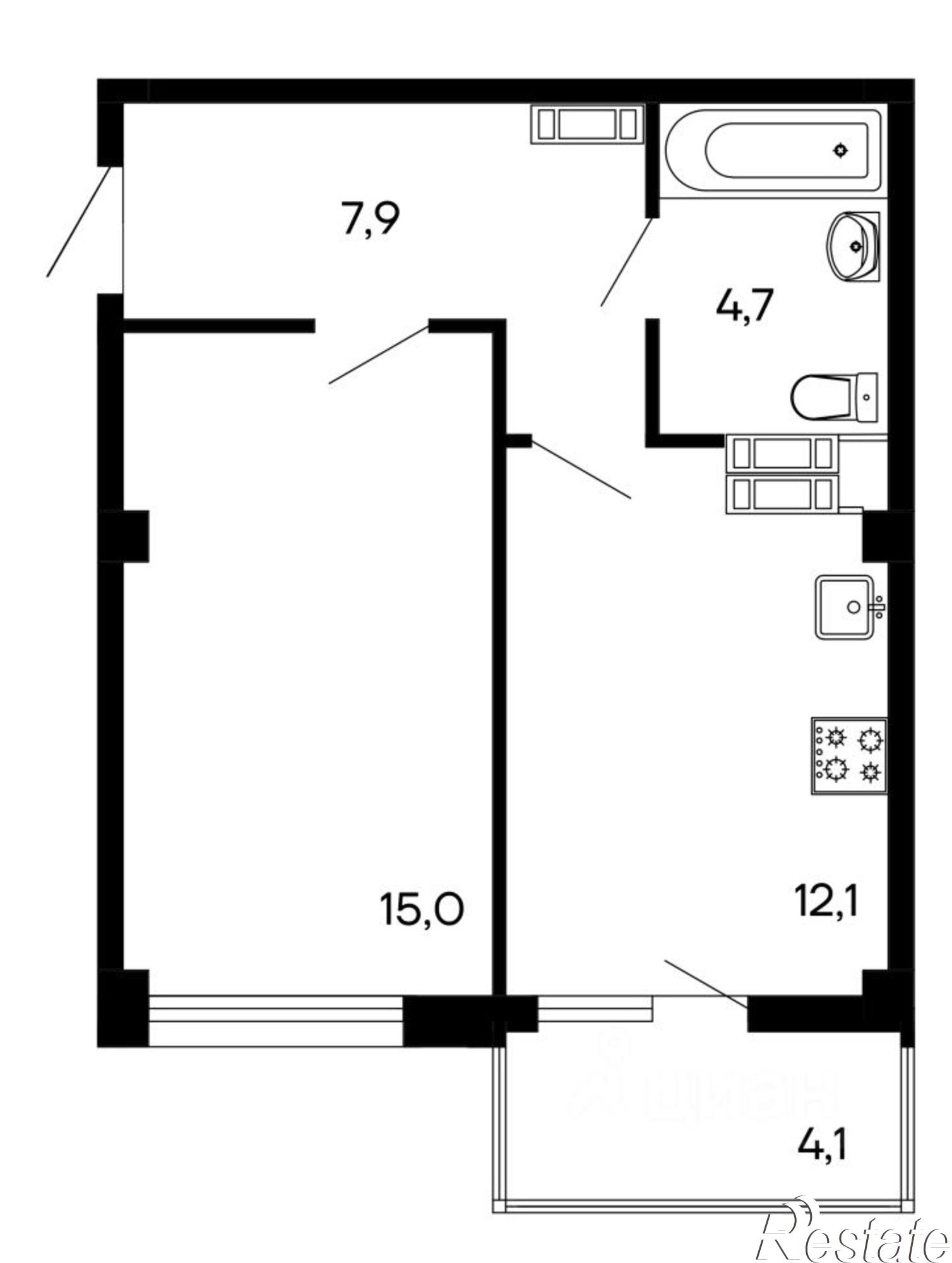 Купить квартиру за 8 760 000 рублей на улица Токарева