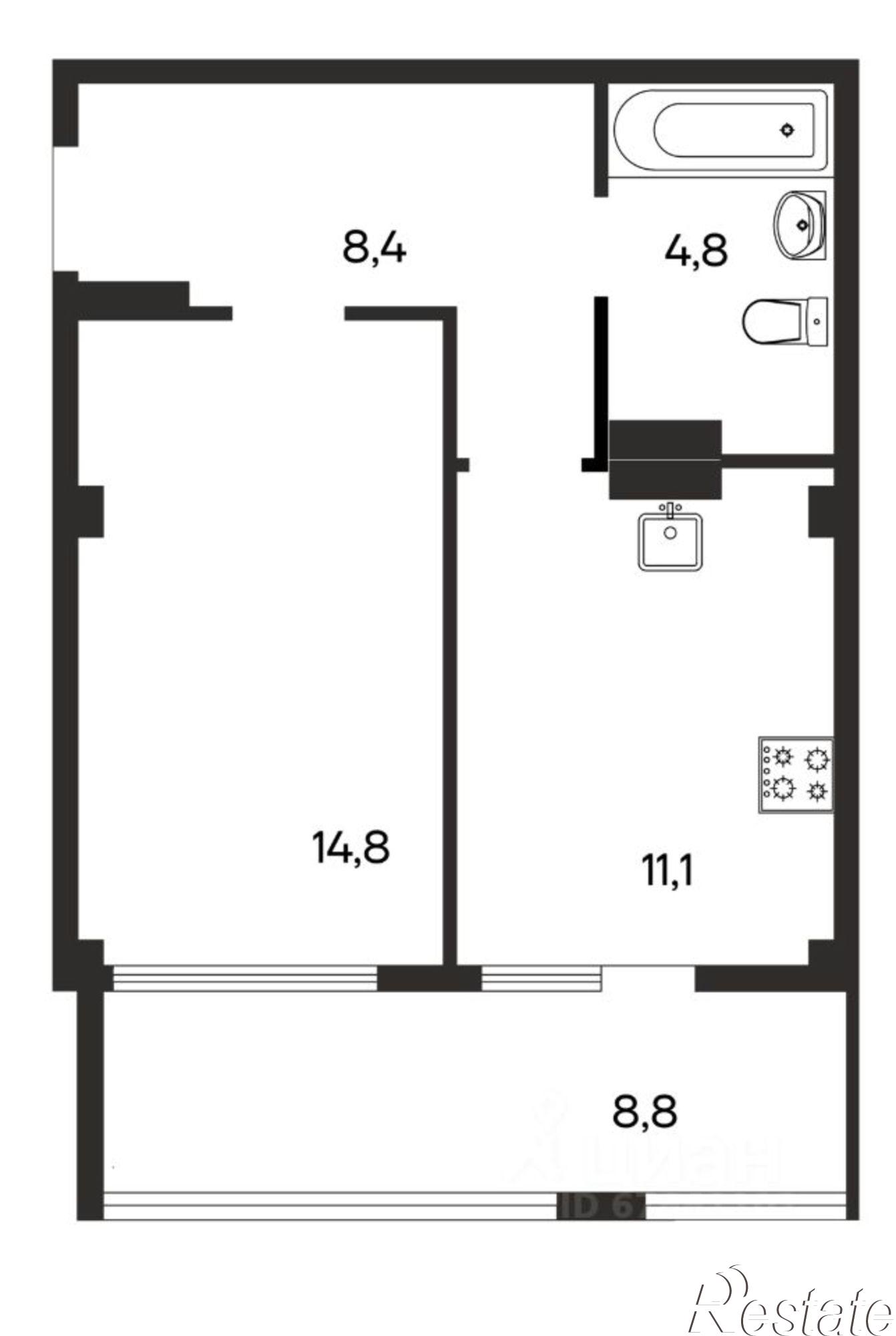 Купить квартиру за 7 229 300 рублей на улица Мира, 20