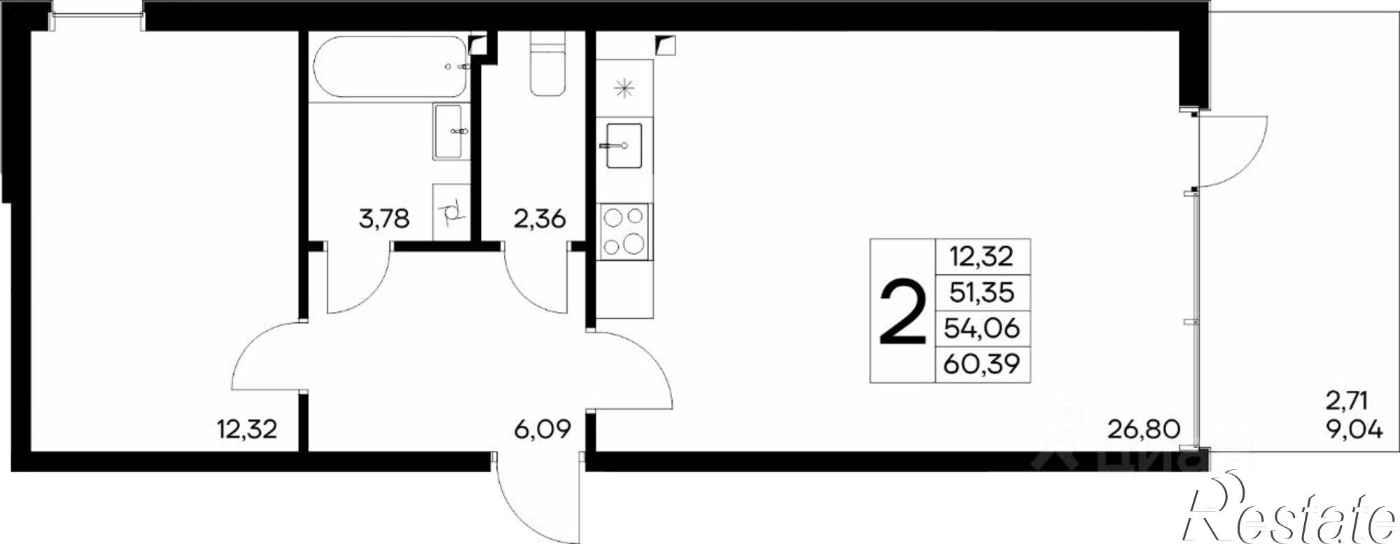 Купить квартиру за 10 568 200 рублей на Сакский район