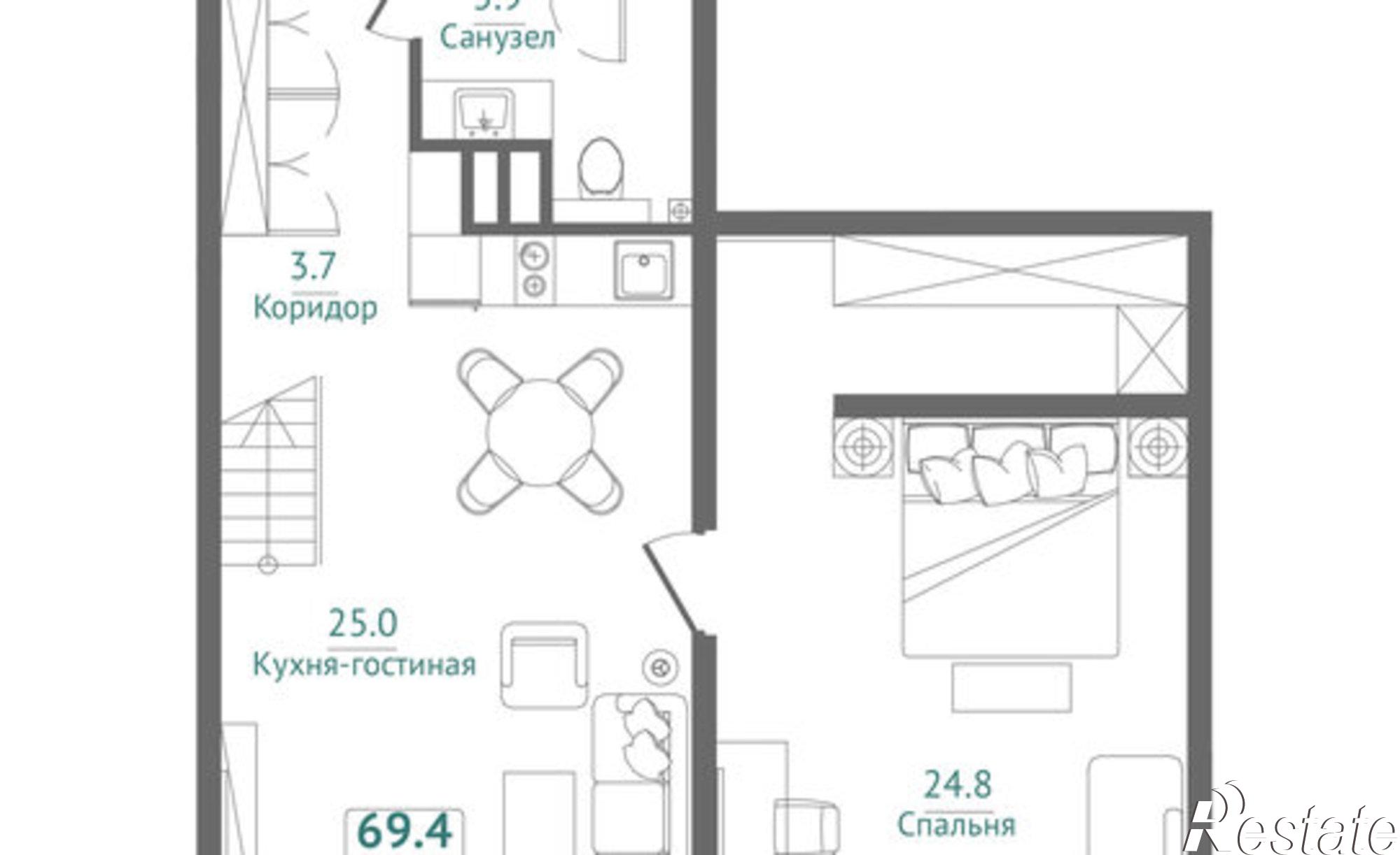 Купить квартиру за 23 596 000 рублей на Морская улица
