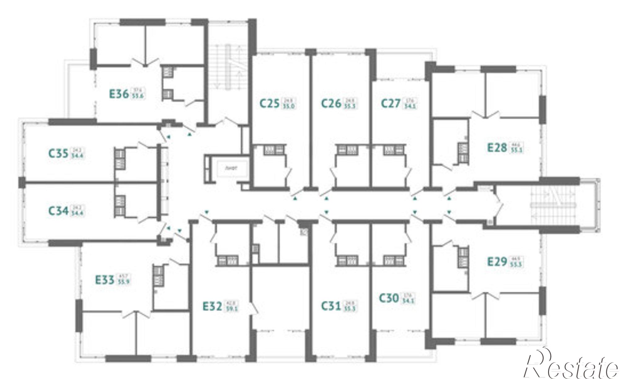 Купить квартиру за 20 389 500 рублей на Морская улица