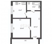 1-комн, 51кв м, этаж 1/5 ул Киевская, 120Б 2