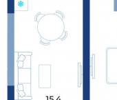 1-комн, 50 кв м, этаж 11/21 ул Октябрьская, 10