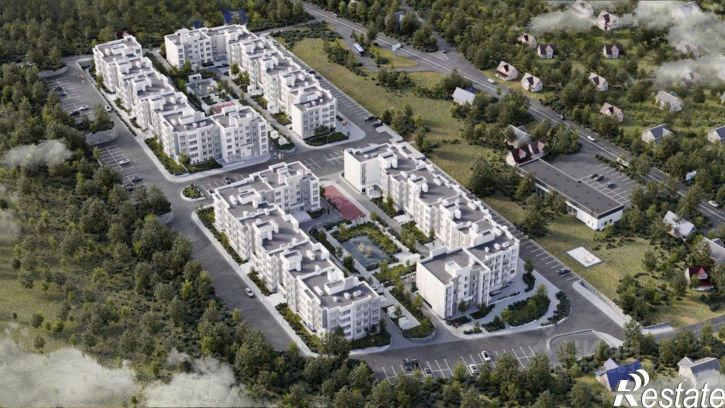 2-комн квартира в новом доме ул Дачная, 103В,  д. 103В