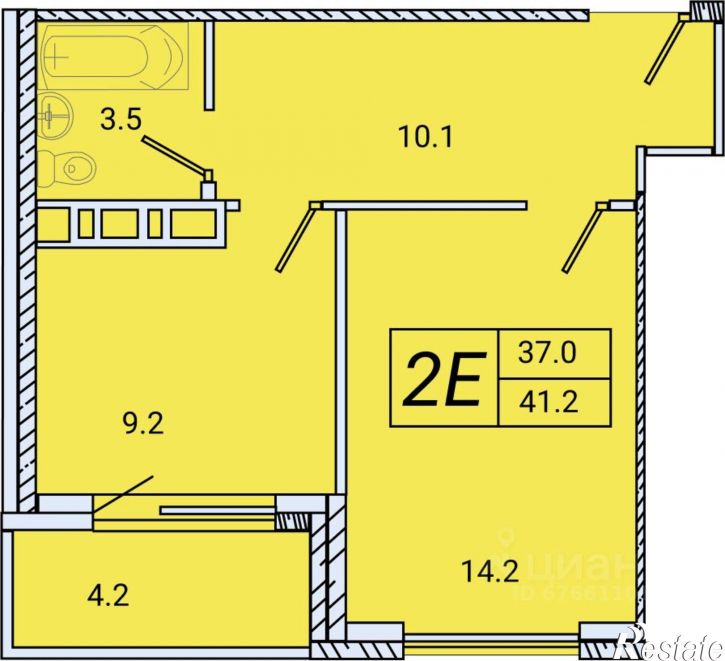 1-комн квартира в новом доме улица Авроры, 77 к3,  д. 77 к3