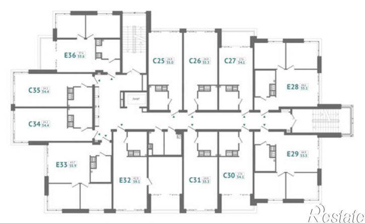 2-комн квартира в новом доме Морская улица