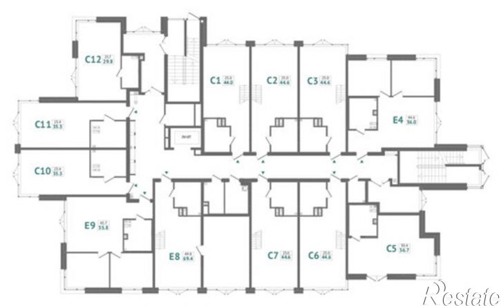 1-комн квартира в новом доме Морская улица