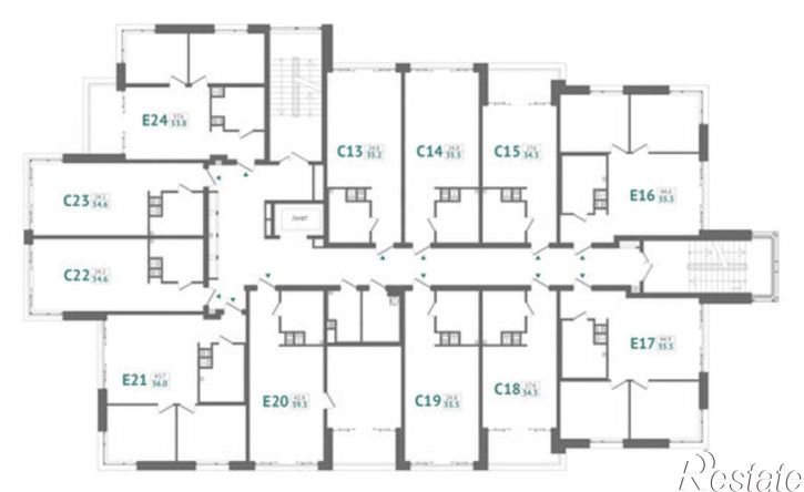 2-комн квартира в новом доме Морская улица