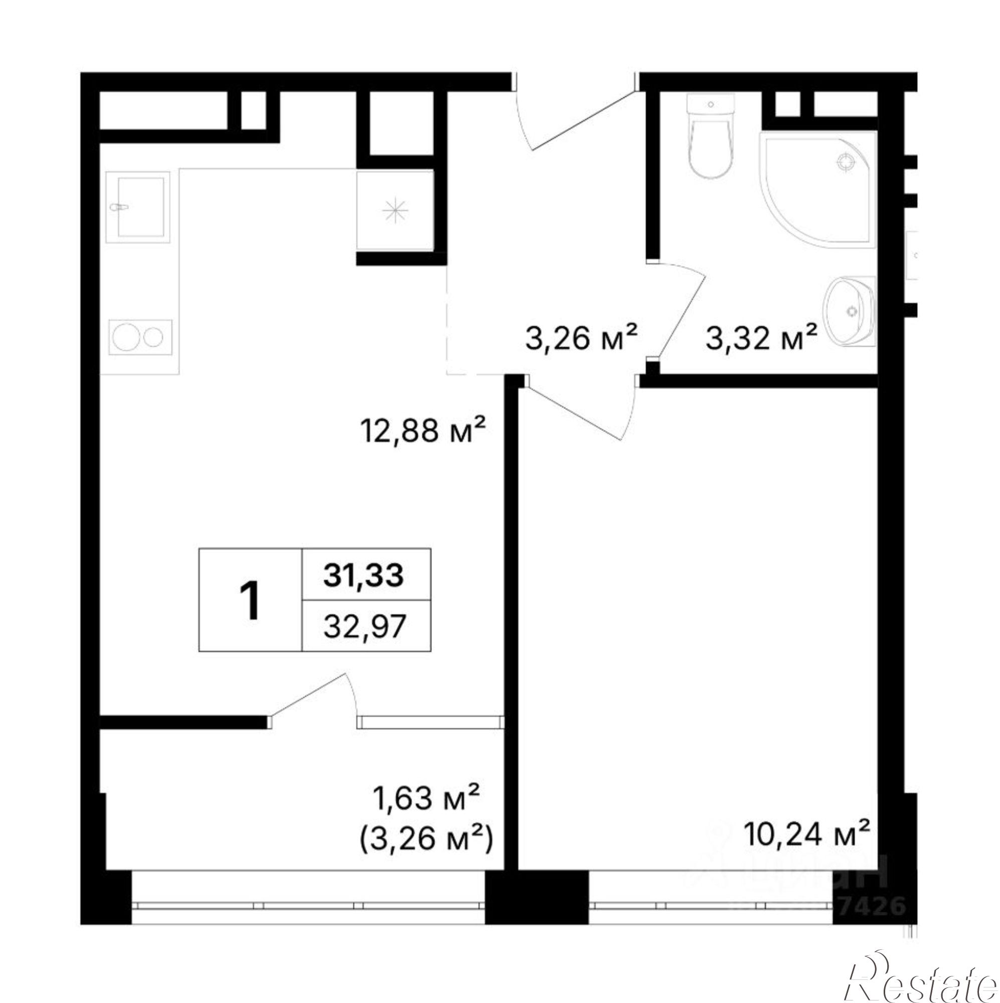 Купить квартиру за 4 542 850 рублей на ул Донецкая, 3