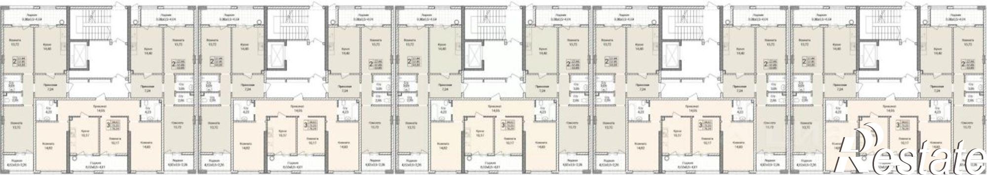 Купить квартиру за 12 100 000 рублей на улица Братьев Манганари, 28